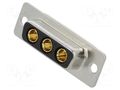 Connector: Special D-Sub; PIN: 3; plug; female; on PCBs; THT; MHCD MH CONNECTORS MHCDD3W3S4