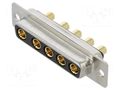 Connector: Special D-Sub; PIN: 5; plug; female; on PCBs; THT; MHCD MH CONNECTORS MHCDD5W5S4