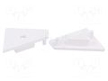 Cap for LED profiles; white; 20pcs; ABS; GEN2,with hole; CORNER14 TOPMET TOP.A4970001