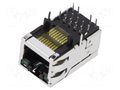 Connector: RJ45; socket; PIN: 8; shielded,with LED; 8p8c; THT BEL FUSE SI-51005-F