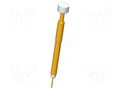 Test needle; 5.2mm; 5A; plastic; gold-plated; Ø: 5mm; flat; SKS-415 INGUN SKS-415-0074