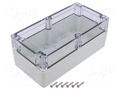 Enclosure: multipurpose; X: 100mm; Y: 200mm; Z: 75mm; ZP; light grey KRADEX ZP20010075SJP-PC