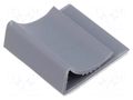 Self-adhesive cable holder; PVC; grey; W: 27.7mm; L: 25.4mm PANDUIT FCC-A-C8
