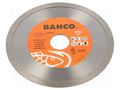 Cutting diamond wheel; Ø: 125mm; Øhole: 22.23mm; Disc thick: 2mm BAHCO SA.3917-125-7S-C