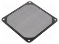 Filter; Ø120mm; aluminium; 1pcs; black; Mounting: screw; Kit: filter Akasa GRM120-AL01-BK