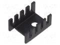 Heatsink: moulded; U; TO202,TO220; black; L: 19.05mm; W: 13.21mm STONECOLD D02A