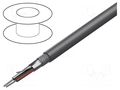 Wire; Xtra Guard® 1; 2x2x20AWG; PVC; dark grey; 300V; 30.5m; 100ft ALPHA WIRE 5292C-SL005