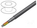 Wire; Xtra Guard® 1; 7x18AWG; PVC; dark grey; 600V; 30.5m; 100ft ALPHA WIRE 5527-SL005