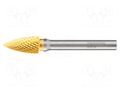 Rotary burr; Ø: 12mm; L: 70mm; metal; Working part len: 25mm; 6 TiN ALPEN-MAYKESTAG ALP.780706112100