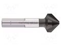 Countersink; high speed steel cobalt HSS-Co; Mounting: rod 10mm ALPEN-MAYKESTAG ALP.238702050100