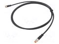 Cable: for sensors/automation; M8; PIN: 4; 1.5m; plug; 60VDC; 50VAC LUTRONIC 0810080004301-1.5M