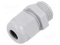 Cable gland; without nut; M16; 1.5; IP68; polyamide; light grey TE Connectivity 1SNG601019R0000