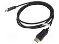 Cable; DisplayPort plug,HDMI plug; 2m; black Goobay GOOBAY-64836