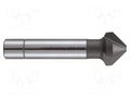 Countersink; high speed steel cobalt HSS-Co; Mounting: rod 4mm ALPEN-MAYKESTAG ALP.229700500100