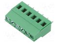Connector: PCB terminal block; terminal; 16A; 300V; angled 90° ADAM TECH EB147A-06-C