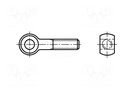Lifting eye bolt; M6x100; Head: eye; steel; zinc; DIN 444A; 6mm BOSSARD B6X100/BN253