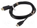 Cable; DisplayPort plug,HDMI plug; 3m; black Goobay GOOBAY-64837