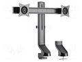 Monitor holder; 7kg; 17÷27"; Arm len: 327mm; for two monitors LOGILINK BP0160