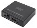 Splitter; HDCP 1.4,HDMI 1.4; 4K,EDID,HDCP,UHD 2160p; metal DIGITUS DS-45340