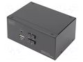 Device: KVM switch; black; USB 2.0 DIGITUS DS-12862