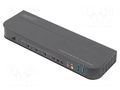 Device: KVM switch; black; Support: 4K,HDCP,HDR,UHD 2160p DIGITUS DS-12890