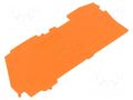 End plate; orange; 2106 WAGO 2106-1292