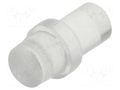 Fiber for LED; Ø3mm; L: 4.8mm; round; Front: flat; straight; PLP1 BIVAR PLP1-188-F
