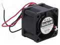 Fan: DC; axial; 24VDC; 40x40x28mm; 27.6m3/h; 44dBA; ball; 12500rpm SANYO DENKI 109P0424J3023