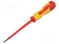 Screwdriver: insulated; slot; 3.5x0.6mm; Blade length: 100mm IRIMO SA.408V-3-100
