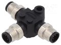 T adapter; M12 male x3; A code-DeviceNet / CANopen; PIN: 5; IP68 AMPHENOL LTW SS050505MMMTS001