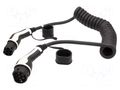 Cable: eMobility; 2x0.5mm2,5x6mm2; 400V; 22kW; IP55; 32A; 10m DIGITUS DK-3P32-S-100