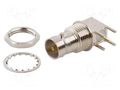 Connector: Mini BNC; socket; female; angled 90°; 75Ω; THT; PTFE AMPHENOL RF 031-6055