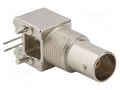 Connector: BNC; socket; female; angled 90°; 75Ω; THT; polypropylene AMPHENOL RF 031-71042