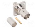 Connector: BNC; socket; female; straight; 75Ω; crimped; PTFE; brass AMPHENOL RF 112275