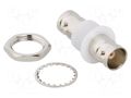 Adapter; BNC female,both sides; Insulation: POM; 75Ω; brass; 2GHz AMPHENOL RF 112444