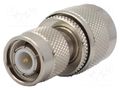 Adapter; N male,TNC male; Insulation: PTFE; 50Ω; brass; 11GHz AMPHENOL RF 242133