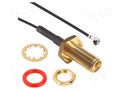 Cable; AMC female,SMA female; angled,straight; 0.2m AMPHENOL RF 336319-12-0200