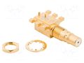 Connector: coaxial; socket; female; QMA; SMT; angled 90°; 50Ω; 6GHz AMPHENOL RF 930-111J-51P