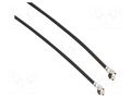 Cable; AMC4 female,both sides; angled; 0.05m AMPHENOL RF A-2PA-081-050B2