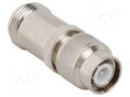 Adapter; N female,TNC male; Insulation: PTFE; 50Ω; brass; 11GHz AMPHENOL RF 000-79825