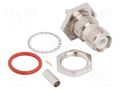 Connector: RP-TNC; socket; male,reverse; straight; 50Ω; IP67; PTFE AMPHENOL RF 031-6110