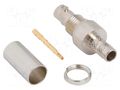 Connector: Micro BNC; socket; female; straight; 50Ω; crimped; PTFE AMPHENOL RF 034-5063