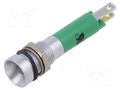 Indicator: LED; recessed; green; 24VDC; 24VAC; Ø8mm CML INNOVATIVE TECHNOLOGIES 190B2351