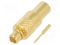 Connector: MMCX; plug; male; straight; 50Ω; soldering; for cable AMPHENOL RF 262112