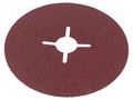 Sanding plate; Ø: 125mm; fiber; Granularity: 80; 22mm 3M 3M-7000028197