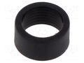 LED holder; 3mm; two-piece; black; UL94V-2; L: 4.2mm; polyamide BIVAR CR-101