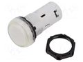 Control lamp; 22mm; Platinum; -25÷70°C; 230VAC; Kind: flat LOVATO ELECTRIC LPMLM7