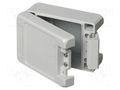 Enclosure: multipurpose; X: 86mm; Y: 121mm; Z: 60mm; BOCUBE ALU; grey BOPLA BA-100806-F-7035