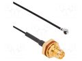 Cable; AMC female,RP-SMA male; angled,straight; 0.1m AMPHENOL RF 336312-12-0100