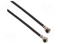 Cable; AMC female,both sides; angled; 0.04m; 50Ω AMPHENOL RF A-1PA-137-040B2